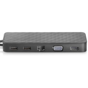 HP USB-C Mini Dock, 1*HDMI, 1*VGA, RJ45 - Gigabit Ethernet, 2*USB