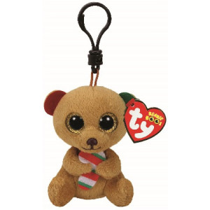 BB BELLA - brown bear with candy cane 8,5 cm