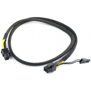 "Cable, CC-PSU-86 PCI-Express 6-pin male to 6+2 pin male power cable, 0.8 m, mesh jacket, Cablexpert
-  
  http://cablexpert.com/item.aspx?id=10047"