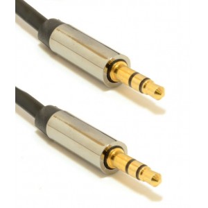 "Cable 3.5mm jack - 3.5mm jack,  1.0m, Cablexpert, Gold connectors, CCAP-444-1M
-  
 http://gembird.nl/item.aspx?id=9772"