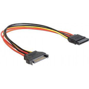 "Cable SATA power extention cable, 0.5 m, Cablexpert CC-SATAMF-02
-  
  http://cablexpert.com/item.aspx?id=9028"