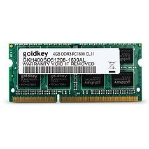 4GB DDR3 1600MHz SODIMM 204pin Goldkey PC12800, CL11, 1.35V