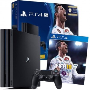 Sony PlayStation 4 Slim 1Tb  Black + FIFA 2018