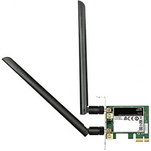   D-Link DWA-582/A1A Wireless AC1200 Dual-band PCI Express Adapter, 802.11a/b/g/n and 802.11ac, switchable Dual band 2.4 GHz or 5 GHz. Up to 867 Mbps data transfer rate in 802.11ac mode (5 GHz)