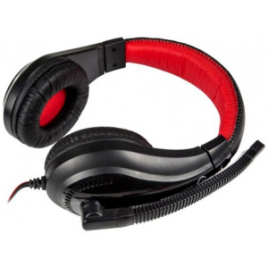 MARVO "H8320", Gaming Headset, Microphone, 40mm driver unit, Volume control, Adjustable headband, 2x3.5mm jack, cable 1.8m, Black-Red