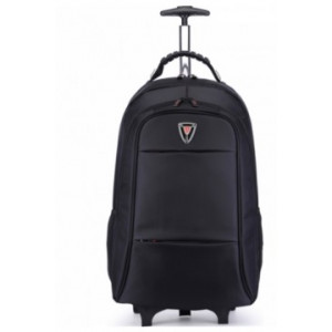 17-18" NB Trolley Backpack - SUMDEX RED (S) "TrolleyPack", Black, Main Compartment: 43 x 30 x 10cm, Dimensions: 58 x 39 x 19 cm