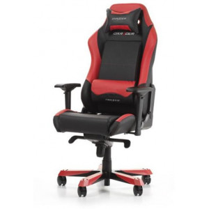 Gaming Chairs DXRacer - Iron GC-I11-NR-S4, Black/Black/Red - PU leather & PVC leather, Gamer weight up to 130kg / growth 160-195cm,Foam Density 52kg/m3, 5-star Wide Alum Base,Gas Lift 4 Class,Recline 90*-135*,Armrests:4D,Pillow-2,Caster-3*PU,W-30kg