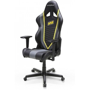 Gaming Chairs DXRacer - Racing GC-R60-NGY-Z1, Black/Grey/Yellow - PU leather, Gamer weight up to 100kg / growth 165-195cm, Foam Density 50kg/m3, 5-star Aluminum IC Base, Gas Lift 4 Class, Recline 90*-135*, Armrests: 3D, Pillow-2, Caster-2*PU, W-23kg