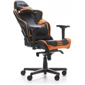 Gaming Chairs DXRacer - Racing PRO GC-R131-NO-V2, Black/Black/Orange - Carbon Look Vinyl & PU,Gamer weight up to 115kg/growth 165-195cm,Foam Density 50kg/m3,5-star Alum IC Base,Gas Lift 4 Class,Recline 90*-135*,Armrests:4D,Pillow-2,Caster-3*PU,W-26kg