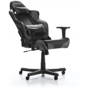 Gaming Chairs DXRacer - Racing GC-R001-NG-W1, Black/Black/Black - PU leather, Gamer weight up to 100kg / growth 165-195cm, Foam Density 50kg/m3, 5-star Nylon Base, Gas Lift 4 Class, Recline 90*-135*, Armrests: 3D, Pillow-2, Caster-2*PU, W-23kg