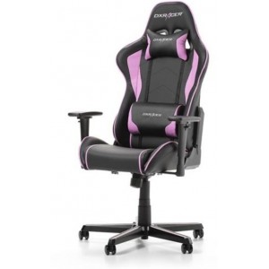 Gaming Chairs DXRacer - Formula GC-F08-NP-H1, Black/Black/Pink - PU leather, Gamer weight up to 100kg / growth 145-180cm, Foam Density 52kg/m3, 5-star Aluminum IC Base, Gas Lift 4 Class, Recline 90*-135*, Armrests: 3D, Pillow-2, Caster-2*PU, W-23kg