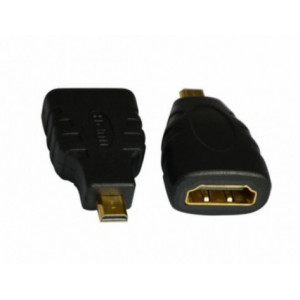 Adapter HDMI-HDMI  Brackton ADA-HBB.B,  Adapter HDMI female to HDMI female, ULTRA HD, High Speed HDMI® with Ethernet, 2160p, 3D, ATC, ARC, ACE, HEC, golden contacts