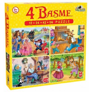 Puzzle - 4 Basme mari (12.24.42.56 piese)
