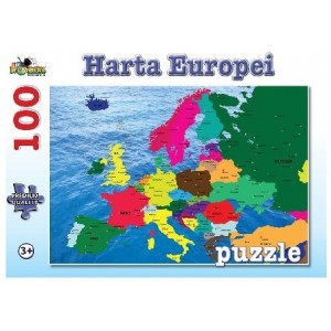 NORIEL PUZZLE 100 PIESE - HARTA EUROPEI 2017 NORIEL