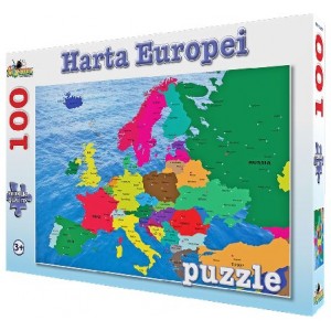 NORIEL PUZZLE 100 PIESE - HARTA EUROPEI 2017 NORIEL