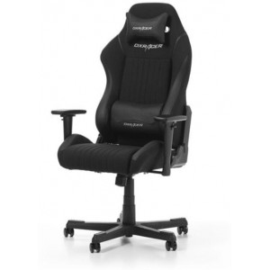 Performance Chairs DXRacer - Drifting GC-D02-N-S, Black/Black/Black - Fabric & PU leather, Gamer weight up to 100kg / growth 145-175cm, Foam Density 52kg/m3, 5-star Nylon Base, Gas Lift 4 Class,Recline 90*-135*,Armrests: 3D,Pillow-2,Caster-2*PU,W-23