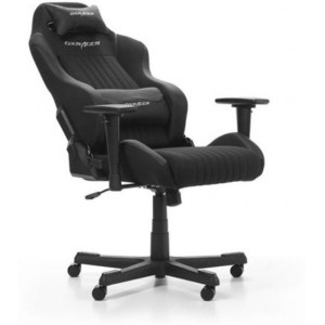 Performance Chairs DXRacer - Drifting GC-D02-N-S, Black/Black/Black - Fabric & PU leather, Gamer weight up to 100kg / growth 145-175cm, Foam Density 52kg/m3, 5-star Nylon Base, Gas Lift 4 Class,Recline 90*-135*,Armrests: 3D,Pillow-2,Caster-2*PU,W-23
