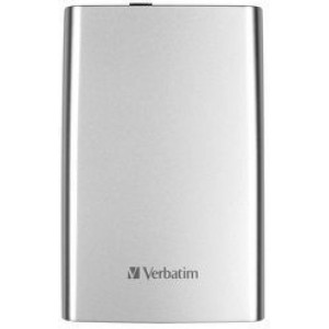   2.5" 1TB External HDD Verbatim Store'n'Go Silver, USB 3.0, 53071, (hard disk extern HDD/внешний жесткий диск HDD)