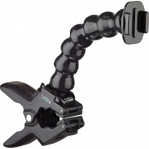 GoPro Jaws: Flex Clamp -attach your camera directly to the clamp for low-profile mounting, or use the optional neck to achieve a wider range of camera-angle adjustability, compatible with all GoPro cameras.