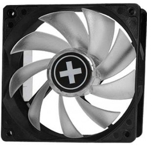 120mm Case Fan - XILENCE Performance A+ Series "XPF120RGB-SET" (RGB LED Fan + Remote Control + 1-to-4 RGB M/B-Splitter + Receiver), 120x120x25mm, 700~1600rpm, <18~32.5dBa, 70CFM, PWM, hydro bearing, Female RGB 4Pin, Black