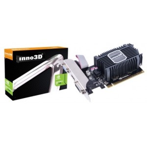 Видеокарта INNO3D GeForce GT 730 LP / 2GB DDR3, 64bit, 902/1600Mhz, VGA, DVI, HDMI, Passive Heatsink, Box