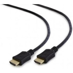 Cable HDMI - 1m - Cablexpert CC-HDMI4-W-1M, 1m, HDMI v.1.4, male-male, White cable with gold-plated connectors, High speed, Ethernet, Retail packing