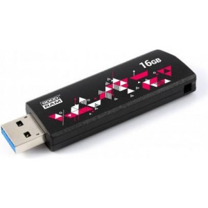 Флешка GOODRAM UCL3 (UCL3-0160K0R11)  FLASHDRIVE 16GB USB 3.0 CL!CK BLACK