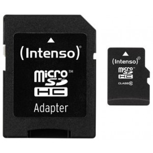 Intenso® MICRO Secure Digital Cards, 16 GB + SD Adapter, Class 10
