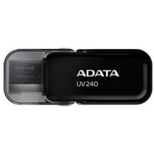 Флешка ADATA UV240, 64GB USB2.0, Black, Plastic, Flip Cap 