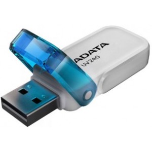 Флешка ADATA UV240, 8GB, USB 2.0, White, Plastic