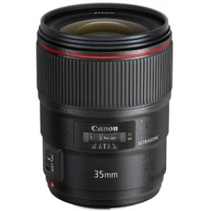 Prime Lens Canon EF 35 mm f/1.4L II USM, 10/8, Angle of view 63*/38*/54*, Blades 8, Max/Min aperture 2.0/22, Close focus to 0.24m, Image stabilizer - 4 steps, DxL- 77,9 x 62,6mm, W - 335g, Acces:Lens Filter 67, Cap E-67II, Hood EW-65II, Case LP1116