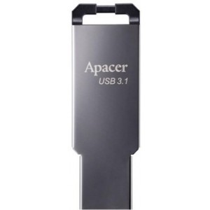 Флешка Apacer AH360, 16GB, USB 3.1, Black Nickel