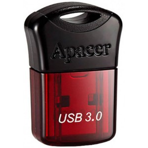 Флешка Apacer AH157, 32GB, USB 3.1, Black/Red Cap