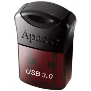 Флешка Apacer AH157, 16GB, USB 3.1, Black/Red