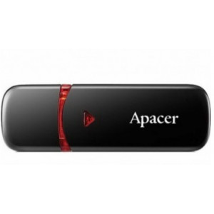 Флешка Apacer AH333, 32GB, USB 2.0, Black, Classic Cap (AP32GAH333B-1)