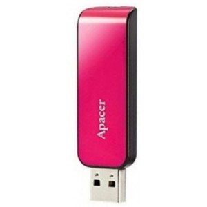 Флешка Apacer AH334, 16GB, USB 2.0, Black-Rose Pink