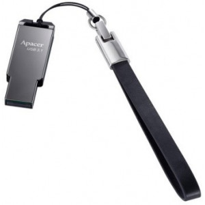 Флешка Apacer AH360, 32GB, USB 3.1, Black Nickel