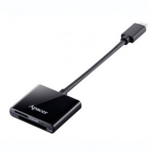 Card Reader Apacer "AM532" Black, Type-C (USB3.1 Gen 1) (SD/MicroSD)