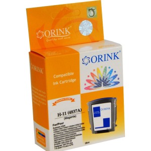 ORINK HP11/C4837AE Magenta HP Business InkJet 1000/1100/1200/2200/2230/2250/2280/2300/2600/2800/Color InkJet 1700/2600/CP1700/2600/DesignJet 10/20/50/70/100/110/111/120/OfficeJet 9110/9120/9130/PRO K850 (28ml)