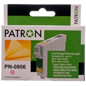 TintaPatron T0806 Light Magenta Epson P50/R265/285/360/RX560/585/685/PX650/660/700/710/720/730/800/810/820/830 (15ml)