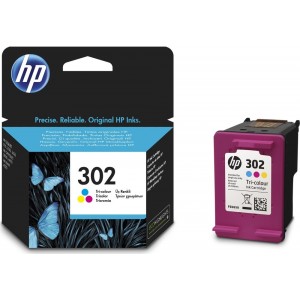 HP302/F6U65AE Color Original HP Deskjet 1110/2130/2132/2133/2134/3630/3632/3633/3634/OfficeJet 3830/3832/3834/4650/4651/4652/4654/ENVY 4520/4521/4522/4523/4524/4527 (165pages)