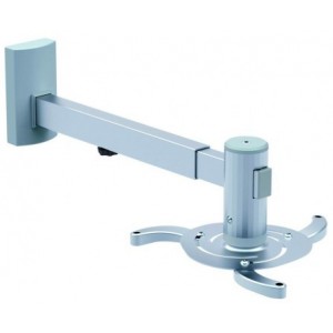 "Projector Wall Mount Sopar Vesta 120RA, Short-Throw (max.1200mm), Tilt/Rotate ±15°, Max.Load 10kg
-  
  https://www.sopar.it/prodotto/staffa-parete-proiezione-vesta-120ra/"