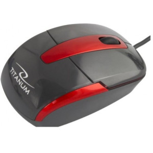 Mouse ESPERANZA Titanum BARRACUDA TM108K, USB, Black-Red