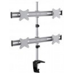 "Table/desk stand Sopar PLANO Desk 23-1010Q for 4 monitor 13""-23 "", 75x75, 100x100, 8kg per bracket.
-  
  https://www.sopar.it/prodotto/supporto-scrivania-4-monitor/"