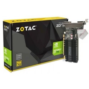 ZOTAC GeForce GT710 Zone Edition 2GB DDR3, 64bit, 954/1600Mhz, Passive Cooling, HDCP, DVI, HDMI, VGA, 2x Low profile bracket included, Lite Pack