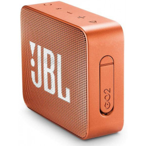 JBL Go 2 Orange / Bluetooth Portable Speaker, 3W (1x3W) RMS, BT Type 4.1, Frequency response: 180Hz – 20kHz, IPX7 Waterproof, Speakerphone, 730mAh rechargeable Lithium-ion battery,  3.5 mm jack audio input, Battery life (up to) 5 hr