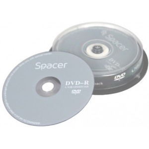 Blank DVD-R SPACER 16X 4.7 GB 10 BUC