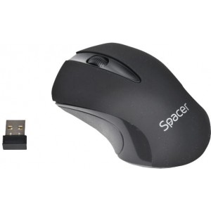 Mouse Spacer Wireless  Black 2.4GHz, 3D, 1000 DPI,  SPMO-W12