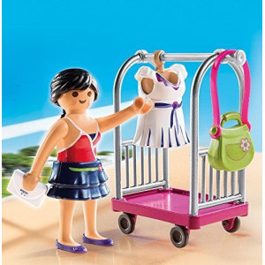 Playmobil PM4792 Model with Clothing Ra