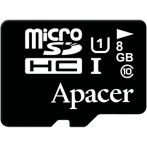 Apacer AP8GMCSH10U1-RA microSDHC UHS-I U1 Class10 8GB w/o Adapter